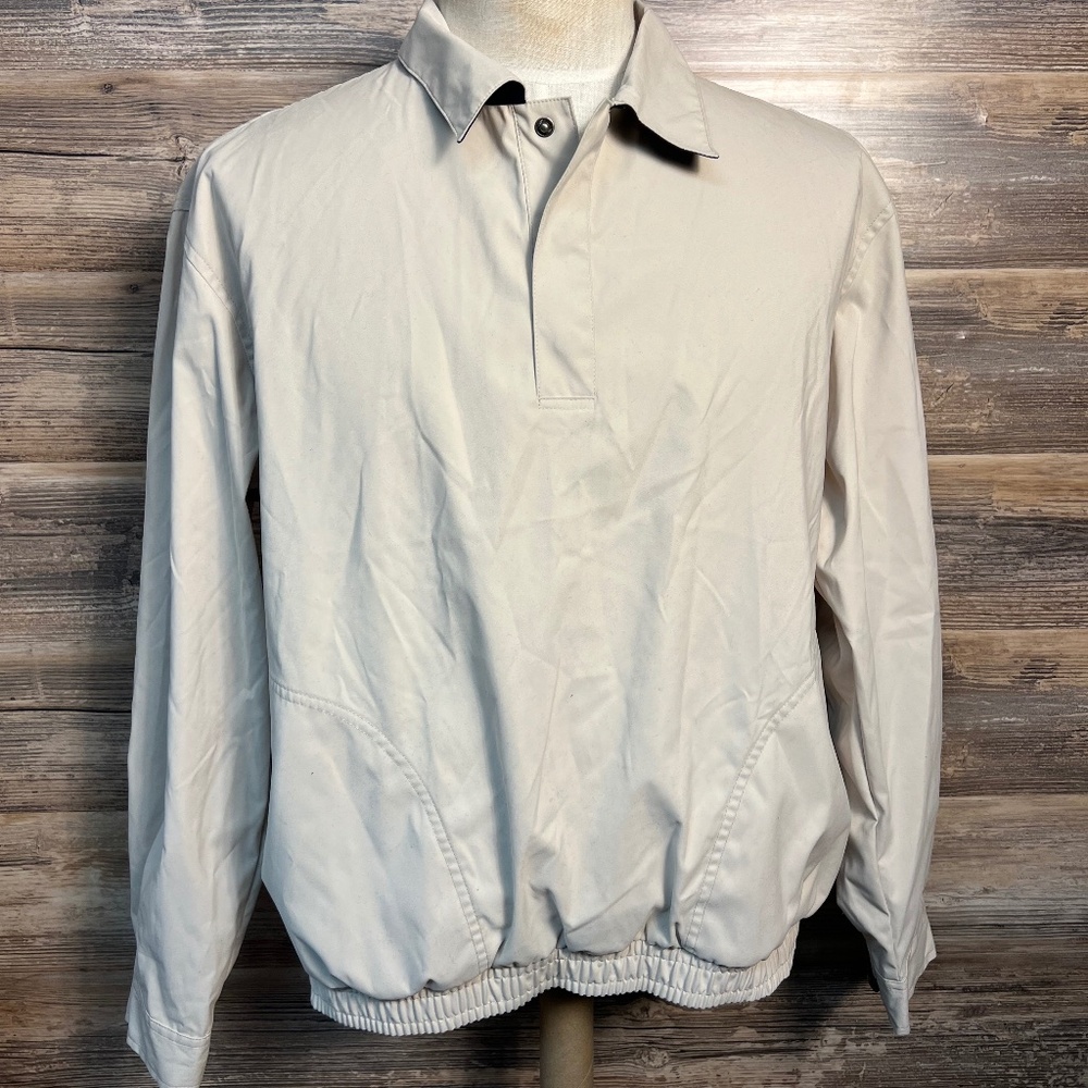 Vintage Polo Golf Ralph Lauren Pullover Jacket in Beige NWOT V2